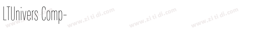 LTUnivers Comp字体转换